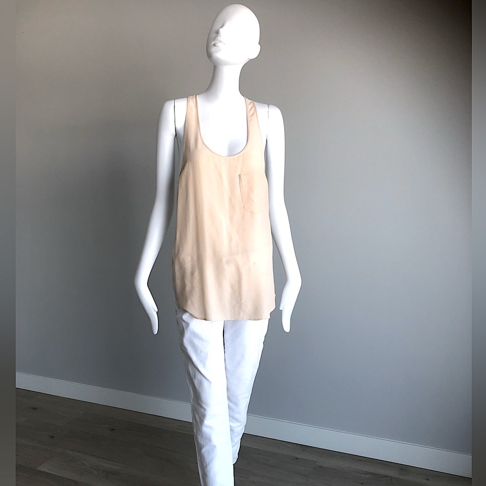 Aritzia Wilfred Two Tone Silk Tank